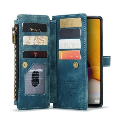 CaseMe Samsung A13 4G CaseMe Big Wallet Lompakkokotelo - Sininen