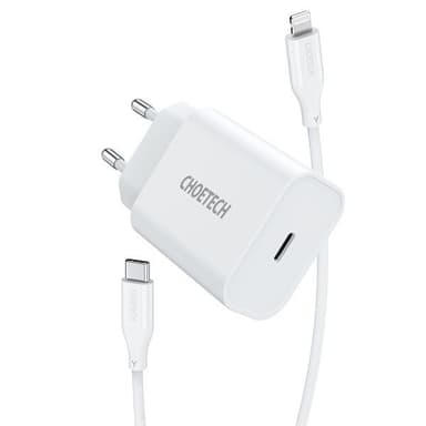 Choetech USB-C Laturi Lightning-kaapeli 1,2m Valkoinen