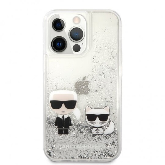 Karl Lagerfeld iPhone 13 Pro Max Kuori Liquid Glitter Hopea