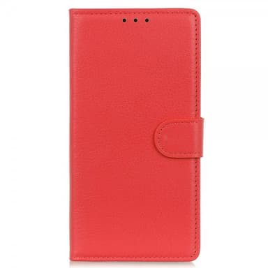Nordic Covers iPhone 13 Pro Max Kotelo Litchi Punainen