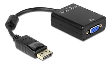 DeLOCK sovitin DisplayPort 1.2 uros - VGA naaras, 1920x1200, musta
