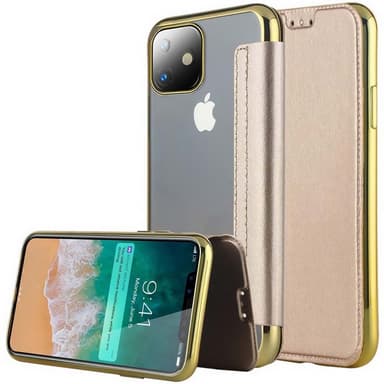 SKALO iPhone 11 Pro Max Lompakkokotelo TPU Ultra Ohut - Kulta
