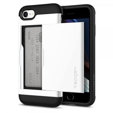 Spigen iPhone 7/8/SE Skal Slim Armor CS Jet White