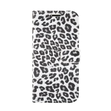 Leopardikuvioinen lompakkokuori iPhone 12 Pro Maxille - Valkoinen
