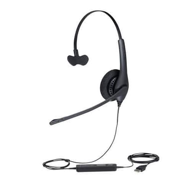 Jabra Biz 1500 Mono USB, Kuulokkeet, Pääpanta, Toimisto/puhelukeskus, Musta, Yksikanavainen, Johdollinen ohjausyksikkö