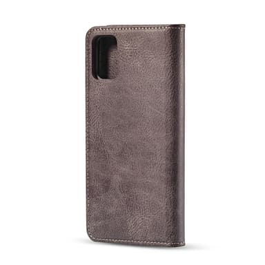 DG.MING Split nahkainen lompakkokotelo Samsung Galaxy A51 - Harmaa