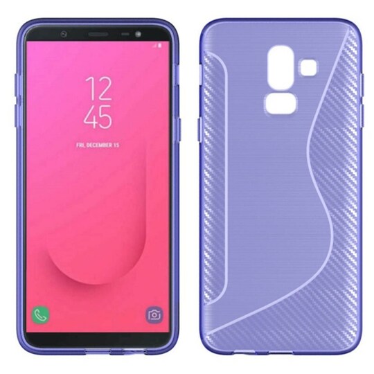 S Line Suojakuori Samsung Galaxy J8 2018 (SM-J800F)  - violetti