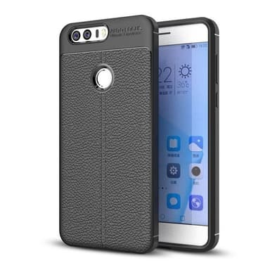 Nahkakuvioitu TPU kuori Huawei Honor 8 (FRD-L09)  - musta