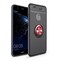 Huawei P10 Lite Slim Ring kotelo (WAS-LX1)  - Musta / punainen