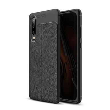 Nahkakuvioitu TPU kuori Huawei P30 Lite (MAR-LX1)  - musta