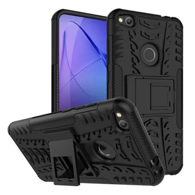Iskunkestävä Suojakuori Huawei Honor 8 Lite / P8 Lite 2017  - musta