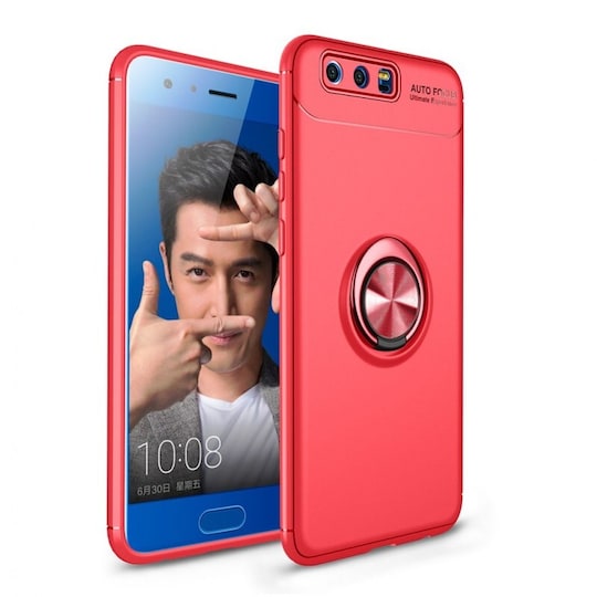 Huawei Honor 9 Slim Ring kotelo (STF-L09)  - punainen