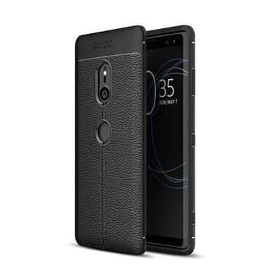 Nahkakuvioitu TPU kuori Sony Xperia XZ3 (H9436)  - musta