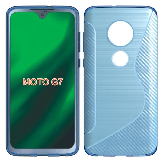 S Line Suojakuori Motorola Moto G7 (XT1962)  - sininen