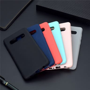 SKALO Samsung S10 Ultraohut TPU-kuori - Punainen