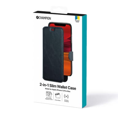 2-in-1 ohut lompakkokotelo iPhone 12 Pro Max