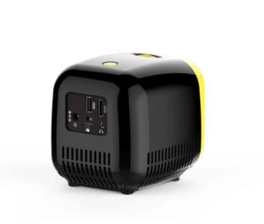 Kannettava projektori LED 480x320 - keltainen ja musta