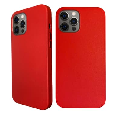 iPhone 12 Pro nahkakuori suunniteltu toimimaan MagSafe - Red