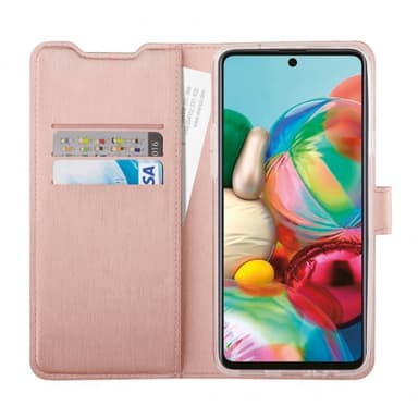 Vivanco Samsung Galaxy A72 Kotelo Classic Wallet Ruusukulta