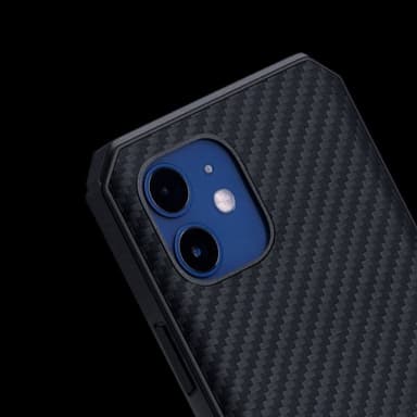 Pitaka iPhone 12 Kuori MagEZ Case Pro Musta/Harmaa Twill