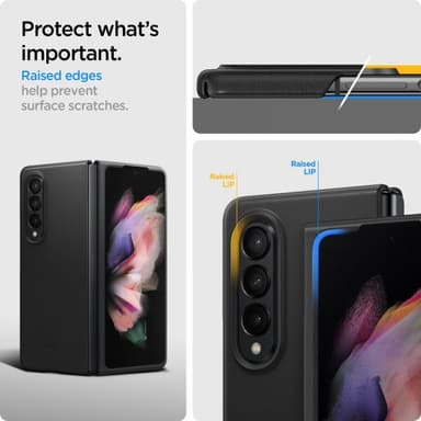 Spigen Samsung Galaxy Z Fold3 Kuori Enzo Musta