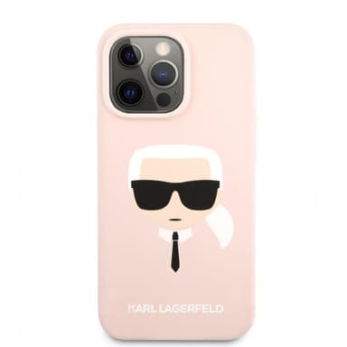 Karl Lagerfeld iPhone 13 Pro Max Kuori Liquid Silicone Vaaleanpinkki