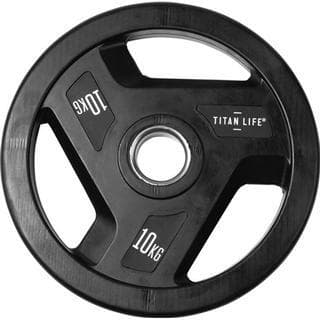 Titan LIFE Weight Disc Rubber. Ø50mm. Black, Levypainot Kumipäällyste 10 kg
