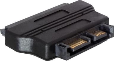 DeLOCK SATA -> Slim SATA-sovitin, naaras-uros, musta