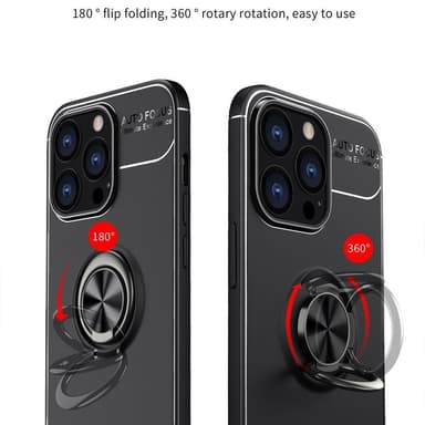 iPhone 13 Pro Max Sormirengas Sivutuen Hybridikotelo - Sininen