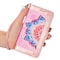 Flower Lompakkokotelo 4-kortti Samsung Galaxy S22 Plus - Vpunainen
