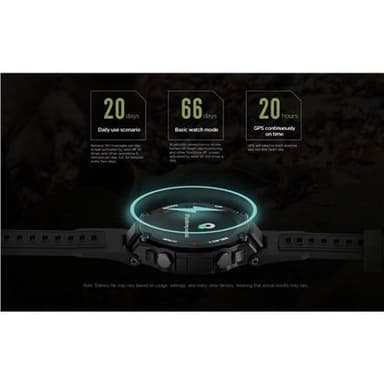 Amazfit T-Rex Smart kello, GPS (satelliitti), AMOLED-näyttö, kosketusnäyttö, sykemittari, aktiivisuuden seuranta 24/7, vedenpitävä, Bluetooth, Camo Green