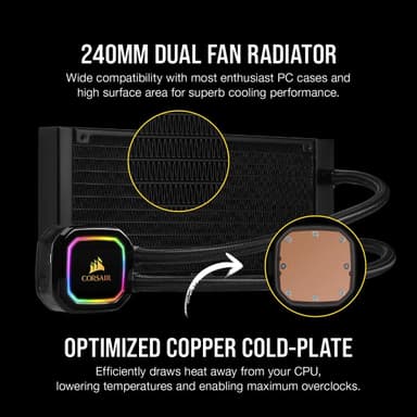 Corsair Liquid CPU -jäähdytin iCUE H100i RGB PRO XT Universal