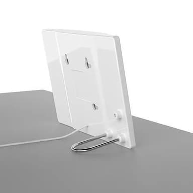 Barkan Indoor HDTV -pöytäantenni 40 mailia/65 km AF40P seinäteline, valkoinen