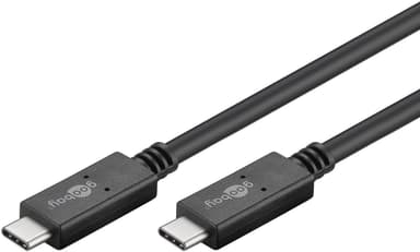 Goobay USB-C""-kaapeli USB 3.2 sukupolven 2x2, 5 A, musta