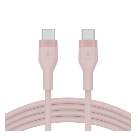 Belkin BOOST↑CHARGE Flex, 2 m, USB C, USB C, USB 2.0, Vaaleanpunainen