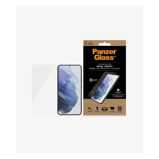 PanzerGlass 7294, Kirkas näytönsuoja, Samsung, Galaxy S22+ 5G, Naarmuuntumisen