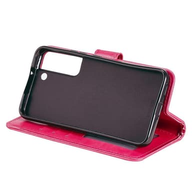 SKALO Samsung S22+ Mandala lompakkokotelo - Cerise - Cerise