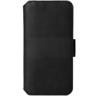 Nahkainen puhelinlompakko Galaxy S22+ musta