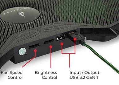 SUREFIRE Bora Gaming -tietokoneen jäähdytyslevy, vihreä