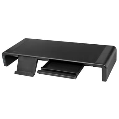 Näyttöteline 63 cm 3-porttisella USB-keskittimellä