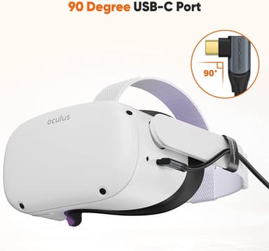 NÖRDIC aktiivinen AOC Fiber 7,5 m USB-C-USB-A VR-linkkikaapeli Oculus Quest 2:lle USB3.2 Gen2 10 Gbps Super Speed ​​​​VR Link -kaapeli