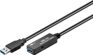 Goobay Aktiivinen USB 3.0 jatkokaapeli, musta