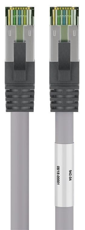 Goobay RJ45 (CAT 6A, 500 MHz) patch-kaapeli CAT 8.1 S / FTP-raakakaapelilla, 15294