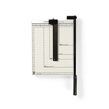 Nedis Paperileikkuri | Suurin leikkauskoko: 210 x 297 mm | Veitsen tyyppi: Metalli | Metalli | Musta / Valkoinen