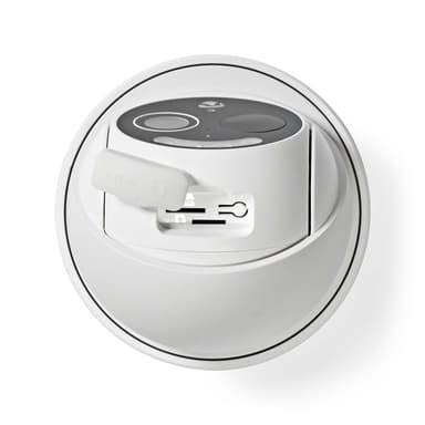 Nedis SmartLife Ulkokamera | 4G | Full HD 1080p | Kääntö/kallistus | IP65 | MicroSD (ei sisälly) / Pilvipalvelutallennus (valinnainen) | 5 V DC | Liiketunnistimella | Yökuvaus | Valkoinen