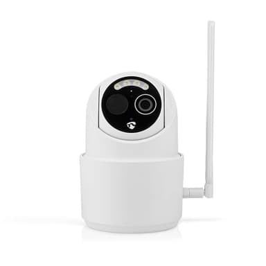 Nedis SmartLife Ulkokamera | 4G | Full HD 1080p | Kääntö/kallistus | IP65 | MicroSD (ei sisälly) / Pilvipalvelutallennus (valinnainen) | 5 V DC | Liiketunnistimella | Yökuvaus | Valkoinen