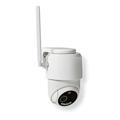Nedis SmartLife Ulkokamera | 4G | Full HD 1080p | Kääntö/kallistus | IP65 | MicroSD (ei sisälly) / Pilvipalvelutallennus (valinnainen) | 5 V DC | Liiketunnistimella | Yökuvaus | Valkoinen