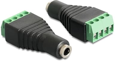 DeLOCK sovitin, 3,5mm stereo na - 4-pin riviliitin, musta