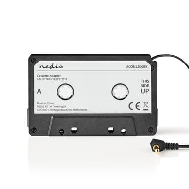 Nedis Aux Kasettisovitin Autoon | 3.5 mm | Kaapelin pituus: 1.00 m | Musta
