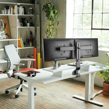 LogiLink Gaming-monitorarm 17-32 med belysning  Svart/Vit